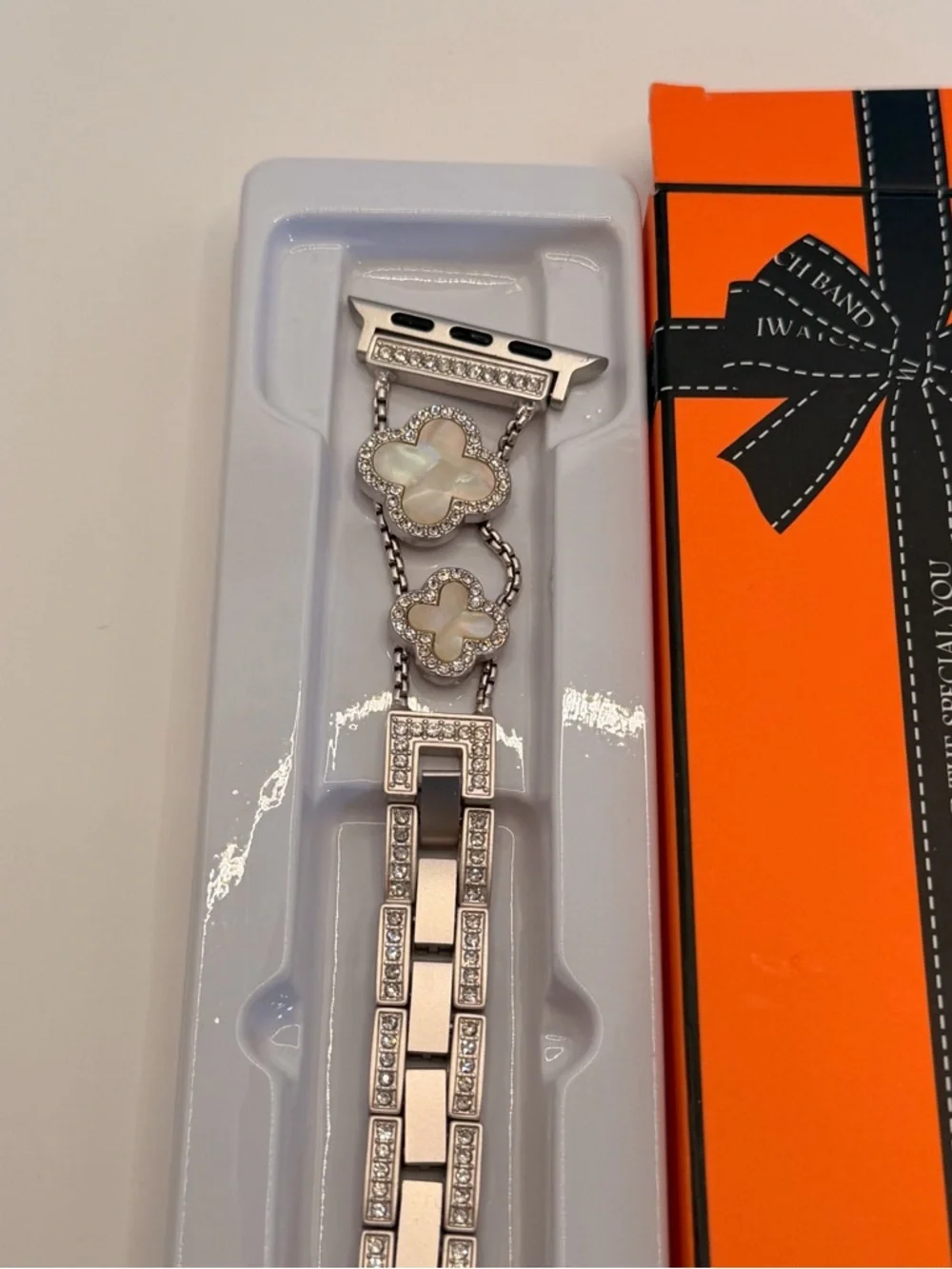 Apple Watch Clover Design‎ Band, mother Pearl Design, 42/44/46